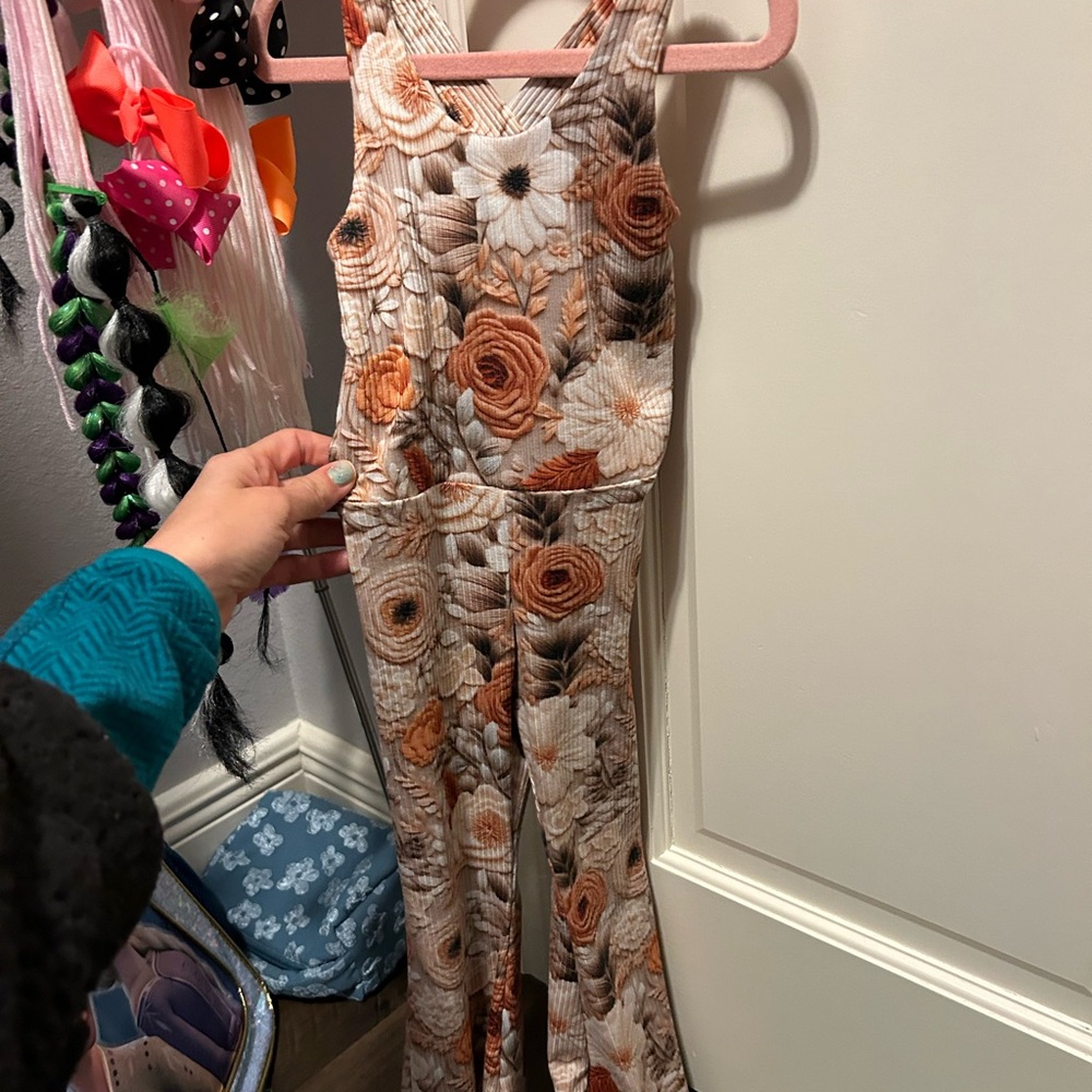 Floral Sleeveless Jumpsuit